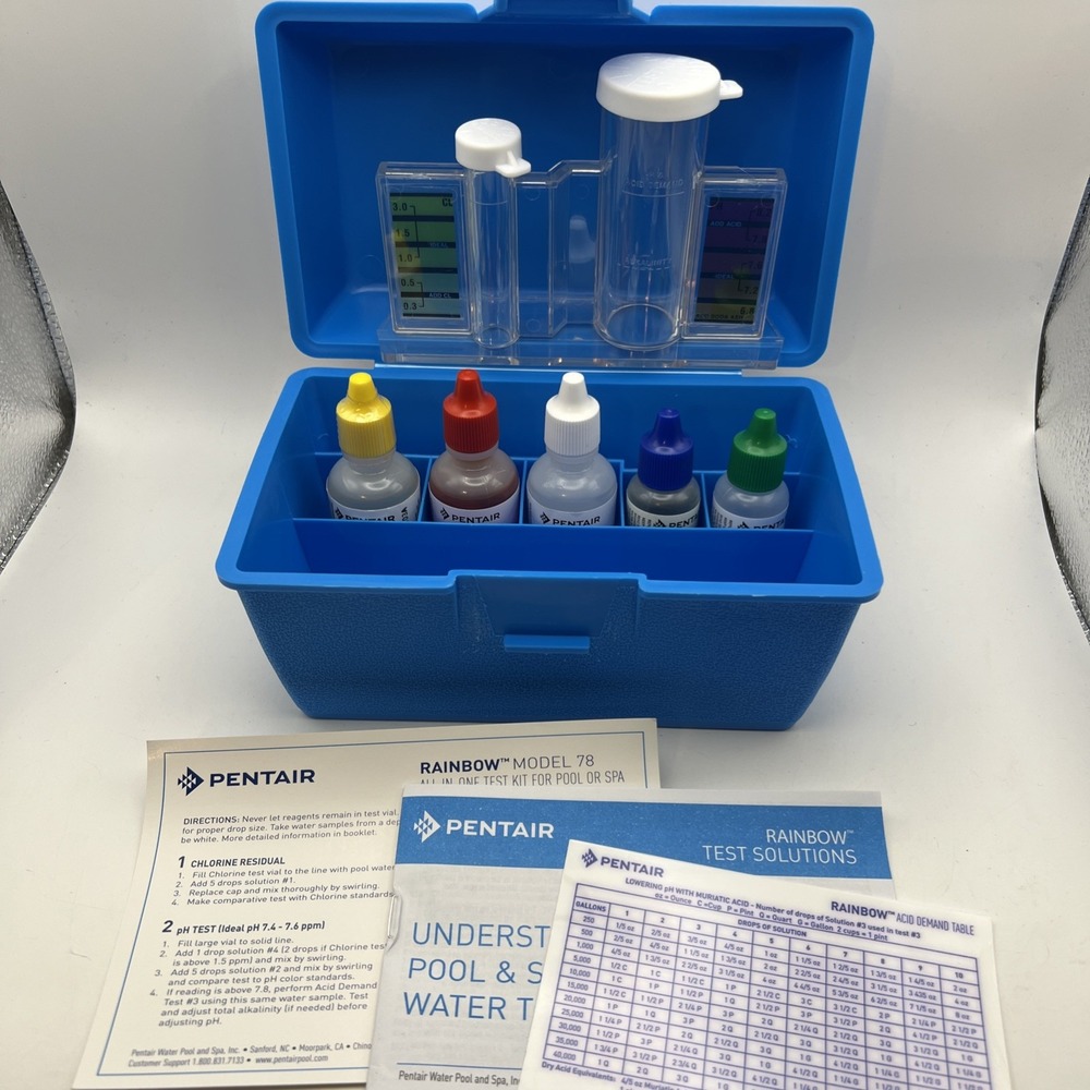 Pentair All-in-One 78HR Swimming Pool Water Testing Maintenance Kit